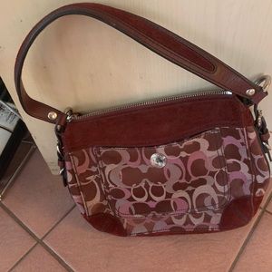 Coach maroon colored bag